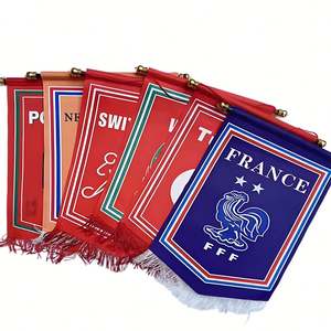 Drapeau triangulaire personnalisé avec logo et motif, drapeau suspendu, bannière de décoration pour équipe de football, club de football, cadeau - Product Image 5