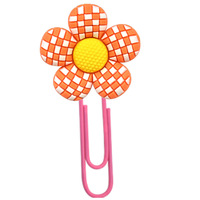 Mignon coloré PVC métal trombones bonbons couleurs fleur étudiant signets bureau Page marqueurs populaires nuances chaussures décorations