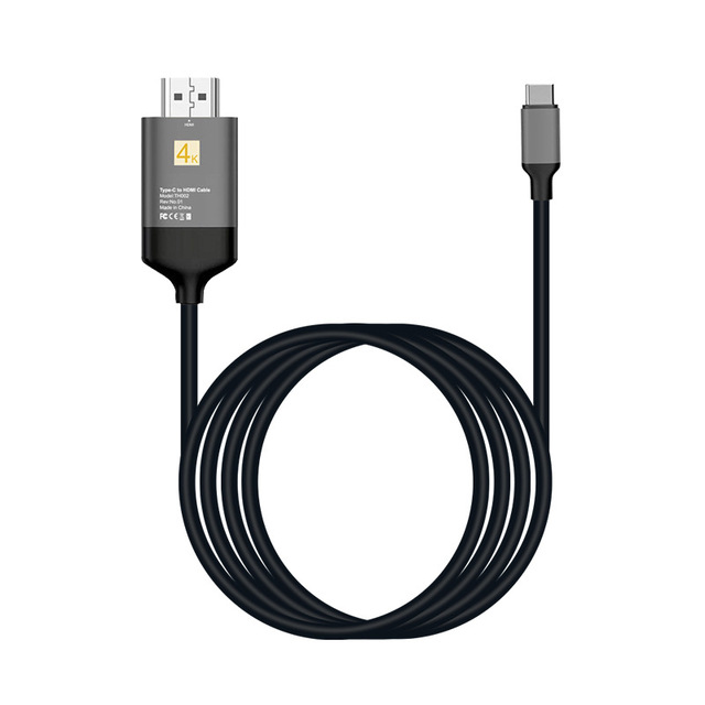 USB C Type C to HDMI-Compatible 2.0 Cable 4K HD 2M Audio and Ethernet for HDTV/Projector High Speed Stock High Quality Cable