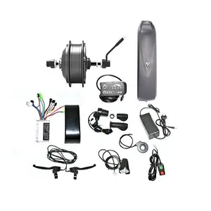 Custom by e cycle gear dc motor 24v 36v 250w kit nuovo modello di bicicletta elettrica kit con custodia per batteria