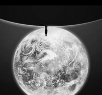Lampe de Projection lune terre planète, lampe de chambre à coucher Table fille créative mi-automne Photo atmosphère enfants veilleuse Led