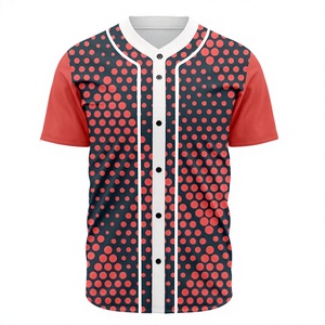 Wholesale Custom <b>White</b> Plain Baseball Softball Jersey Good Quality Unisex Sublimation Polyester Sportswear Breathable Plus Size - Product Image 1