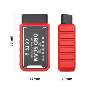 <span class=keywords><strong>Scanner</strong></span> OBD2 WiFi ELM327 PIC18F25K80 V1.5 rouge <span class=keywords><strong>pour</strong></span> <span class=keywords><strong>iPhone</strong></span> IOS compatible Torque Pro, dongle OBDII, outil de suppression des codes de panne de voiture - Product Image 2