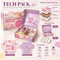 Boîte d'expédition personnalisée en carton ondulé E brillant avec dorure à chaud pour journal créatif