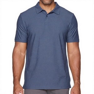Polo de hombre Dry Fit, 100% poliéster, tejido de punto, para golf, manga corta, con logo personalizado, uniforme, ropa informal, precio bajo, suave y cómodo. - Product Image 2