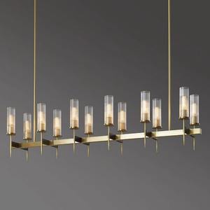 Luminaire suspendu LED en or de luxe nordique, fer et verre, design moderne minimaliste, modèle pour la maison, restaurant, salle à manger, hôtel, <span class=keywords><strong>bar</strong></span> - Product Image 6