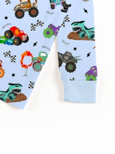 Conjuntos de <span class=keywords><strong>Ropa</strong></span> <span class=keywords><strong>para</strong></span> Niños Miozing, Pijamas de Bambú Orgánico <span class=keywords><strong>para</strong></span> Bebés, <span class=keywords><strong>Ropa</strong></span> de Bebé con Estampado Personalizado, <span class=keywords><strong>Ropa</strong></span> de Bebé OEM - Product Image 4
