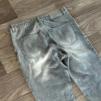Jean en denim coupe évasée personnalisé pour homme – Qualité supérieure, style décontracté et urbain, bords effilochés et effet usé