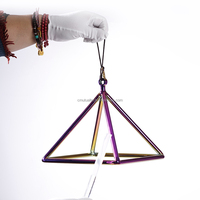 Vente en gros de pyramides chantantes en cristal Sound Theray, instruments de guérison sonore des chakras personnalisés, dispositif de méditation en quartz