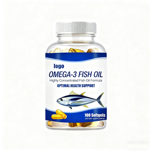 Soporte para la salud ocular y cerebral Suplemento DHA y EPA Omega 3 Cápsula de cápsulas blandas de aceite de pescado para la salud del corazón - Product Image 1