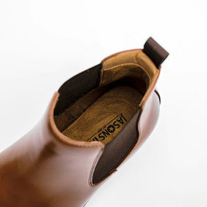 Nouvelles Bottes d'Hiver Formelles pour Hommes en Cuir Véritable, Lavables, Cousues Goodyear, Style Rétro Amekaki, Chaussures de Travail à Lacets - Product Image 6