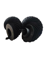 Bouclier de protection en nylon flexible anti-poussière couvercle de soufflet de tige de cylindre pour bouclier d'orgue de tour CNC