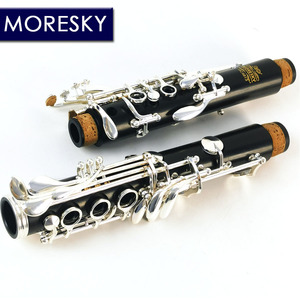 MORESKY Clarinette en bois de rose soprano, accordage en Do, 18 clés plaquées argent MC6813 - Product Image 5