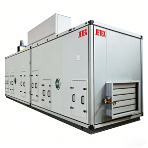 เครื่องปรับอากาศแบบตู้สำหรับอุตสาหกรรม R-410A ระบบทำความเย็นแบบขยายตัวโดยตรง มอเตอร์ไร้แปรงถ่าน ประหยัดพลังงาน ความเร็วลมสูง - Product Image 1
