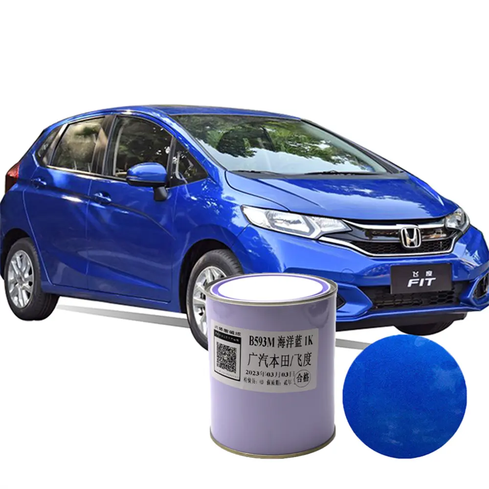 Cat semprot otomotif awet cat mobil biru mutiara korosif murah cat semprot untuk Honda Fit