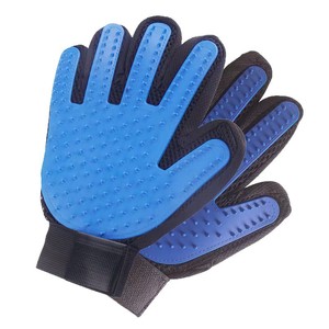 Pet Gloves Pet Grooming Massage Gloves Blue And <b>Pink</b> Rubber For <b>Dog</b> Cat Bathing Care - Product Image 2