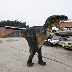 Costume de <span class=keywords><strong>dinosaure</strong></span> animatronique grandeur nature, fait main, haute qualité, réaliste, pour adulte <span class=keywords><strong>homme</strong></span>, costume de mascotte de Noël - Product Image 1