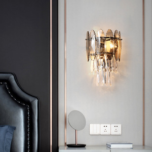 Lámpara de Pared de Cristal de Lujo Moderna Hecha a Medida para Dormitorio, Sala de Estar, Pasillo, Escalera, Directamente de la Fábrica de Iluminación de Zhongshan - Product Image 2