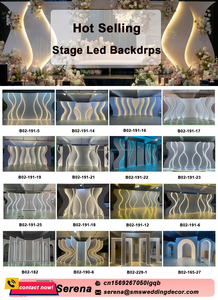 SMOOTH Customized 3D Wave Backdrop Panel Led PVC Backdrop <b>Wall</b> For <b>Wedding</b> Event Backdrop <b>Decoration</b> - Product Image 3