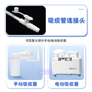 Disposable Silicone Suction Tube <b>Kit</b> For Adults Elderly Infants Children Manual <b>Electric</b> Suction Device Medical Tubing - Product Image 1