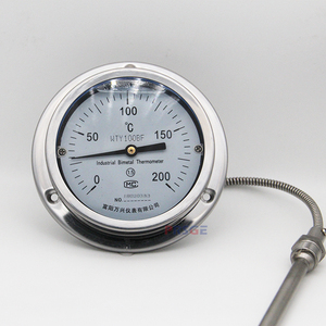 MOQなし出荷準備完了メーカー工業用耐振動性メンタルガス充填ダイヤル温度計304 SS 316 SS - Product Image 2