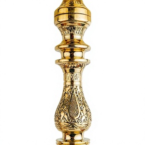 Chicha égyptienne Khalil Mamoon Shika Elwel en laiton massif - Tige détachable de 34 cm - Product Image 3