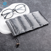 Nouvelle mode 2025, pochette à lunettes de soleil en PU de luxe Michelin, texture personnalisée, logo personnalisé, vente en gros, plusieurs couleurs