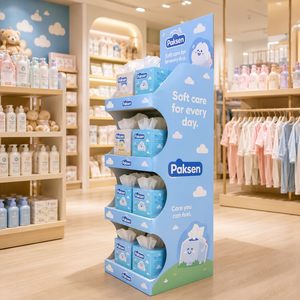 Exhibidor de Papel para Pañuelos y Productos del Hogar, Estante Corrugado Resistente para Comercios y Hipermercados - Product Image 2
