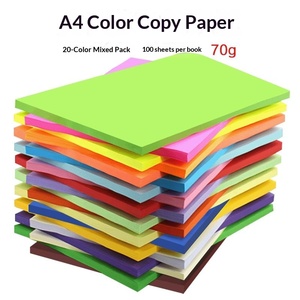 Carta Fotografica <span class=keywords><strong>A4</strong></span> Colorata All'Ingrosso, 20 <span class=keywords><strong>Colori</strong></span>, 100 Fogli, Confezione in Sacchetto OPP, Carta Pubblicitaria, Origami per Bambini - Product Image 3