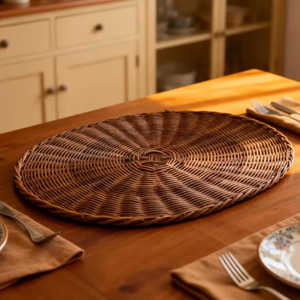 Manteles Redondos Clásicos Más Vendidos y Manteles Individuales, Decoraciones Premium para Comedor, Hogar y Restaurante, Material Ecológico Pp32 M - Product Image 1