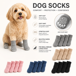 Chaussettes de Noël <span class=keywords><strong>pour</strong></span> <span class=keywords><strong>chien</strong></span> avec points antidérapants, sangle réglable, bottes de protection <span class=keywords><strong>pour</strong></span> pattes d'animaux, motif festif, douces et chaudes, <span class=keywords><strong>pour</strong></span> intérieur et extérieur - Product Image 6