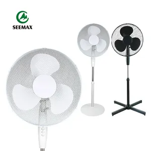 Moderne Ronde Cross Base Voetstuk Cooling Elektr Fan 40Cm 16 "Plastic Elektrische Stand Fan 16 Inch Voor Thuis