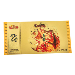 Banconota Commemorativa Classica Anime Sette Crimi, Banconota d'Oro, Moneta in Plastica, Banconota in Lamina d'Oro, Collezione Regalo per Live Streaming - Product Image 3