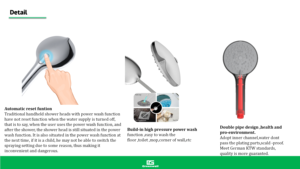 <span class=keywords><strong>Alcachofa</strong></span> de la ducha baño cromo ABS multi 5 funciones cabezal de ducha de mano - Product Image 5