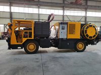 Pulvérisateur de béton humide sur chariot de marque Minle avec fonction de pulvérisation et de manipulation robotisée