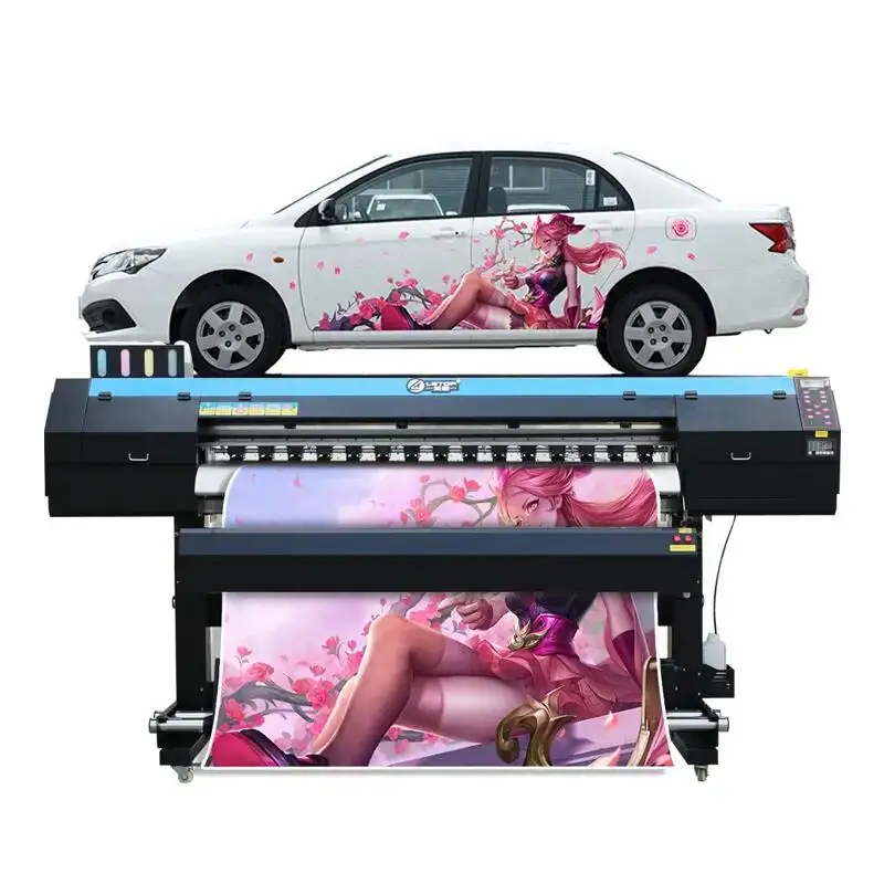 최신 XP600 2 프린트 헤드 pp 라이트 필름 자동차 스티커 야외 1.9m 전문 사진 에코 솔벤트 인쇄기