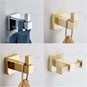 Single Brass <strong>Coat</strong> <strong>Hook</strong> with Brushed Gold Finish Hotel Wall Hanging <strong>Hooks</strong> for Bathroom Clothing Free Punching Single <strong>Coat</strong> Hanger - Product Image 2
