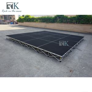 Plateforme mobile à installation rapide, scène pliante, aluminium léger et contreplaqué, capacité de 750 kg/m² - Product Image 4