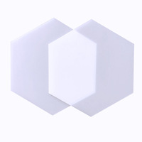 Plaque diffuseur en acrylique/PMMA/en perspex, transparent, opale/blanc laiteux