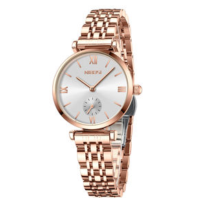 นาฬิกาควอตซ์สำหรับผู้หญิงหรูหรา2024ของ nibosi นาฬิกาข้อมือทันสมัย2620สแตนเลสกระจกผู้หญิง reloj mujer relogio feminino - Product Image 2