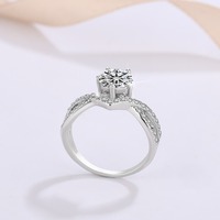 Anneau de fiançailles en argent sterling 925 pour femmes de luxe, moissanite multicolore, étanche, bagues de mariage, bijoux fins, fournitures personnalisées