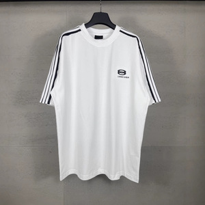 T-shirt a maniche corte Paris 2026 B Brand Street Style con logo ricamato, traspirante e vestibilità ampia - Product Image 4