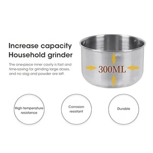 <b>Mini</b> Electric <b>Grinder</b> Household 300ml Ultrafine Baby Food Pulverizer Coffee <b>Grinder</b> Spice Pepper <b>Grinder</b> Grain Mill 4 Blades - Product Image 6
