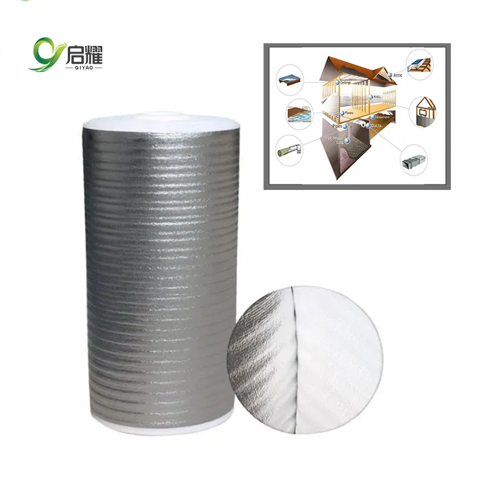 1/3/5/8mm PE Foam Insulation Materials Aluminium foil Heat resistant thermal insulation material