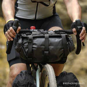 Borsa Anteriore Impermeabile in Nylon da 8 Litri per Bikepacking Serie Wilderness Rhinowalk, Set di 2 Pezzi con Imbracatura per Bicicletta - Product Image 6