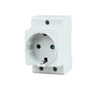 Prise modulaire EU DIN Rail 250V 16A pour boîte de distribution électrique