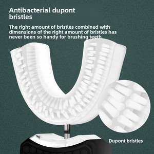 All'ingrosso per adulti a forma di U spazzolino elettrico a ultrasuoni con setole DuPont sterilizzanti intelligenti per la pulizia della lingua sonica <span class=keywords><strong>spazzolini</strong></span> da denti - Product Image 3