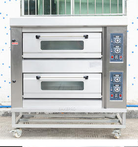 BAKEPRO comercial de gran capacidad 2 capas 4 bandejas pan pastel Gas Natural personalizado gas horno pan horno gas glp - Product Image 5