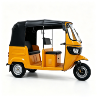 Tuk-tuk électrique, auto-rickshaw, véhicule électrique à 3 roues, Ke Ke électrique, tricycle électrique, E-rickshaw, Bajaj TVS, 2 rangées de sièges