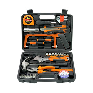 39 Piece Household Tool Set 1/4 In Socket Drive Steel Tool Kit For Home Repair With Case - Product Image 1